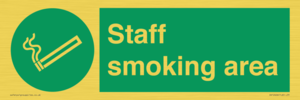 Staff smoking area